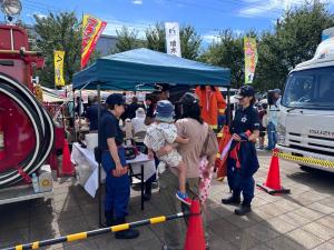 防火衣・活動服の着装体験