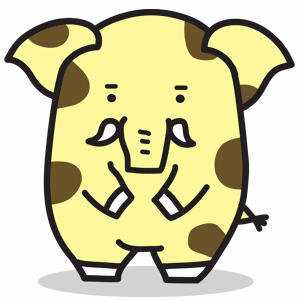 おじぎするゾウキリン