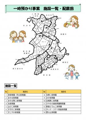 施設の配置図