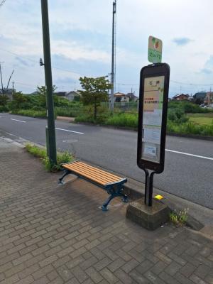 石神バス停（駅方面）